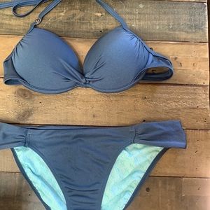 Shimmery blue Victoria's Secret bikini